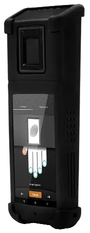 CredenceTWO-R handheld biometric device right side view