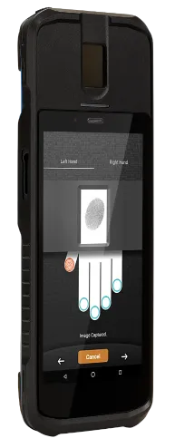 CredenceECO biometric device left side view