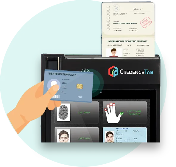 Smartcard and ePassport reading with CredenceTAB