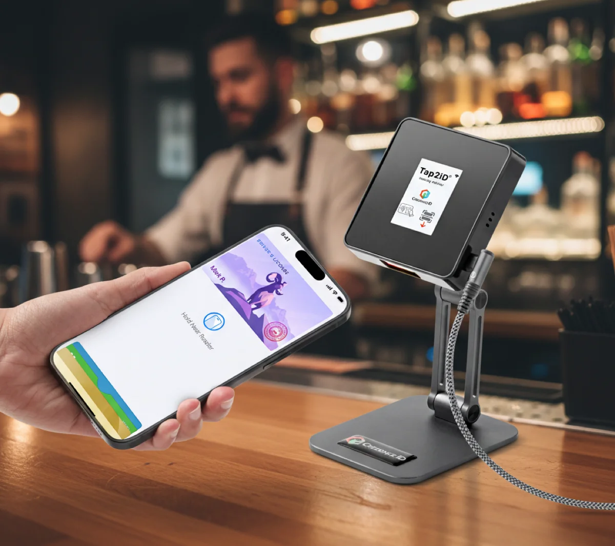 Fast ID verification keeping lines moving at venue entrance